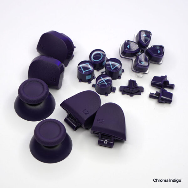 Chroma Indigo PS5 DualSense OEM Buttons