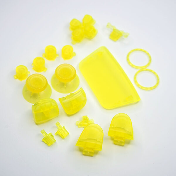 PS5 DualSense Controller Lemon Yellow Clear Buttons D-Pad and Touchpad Kit